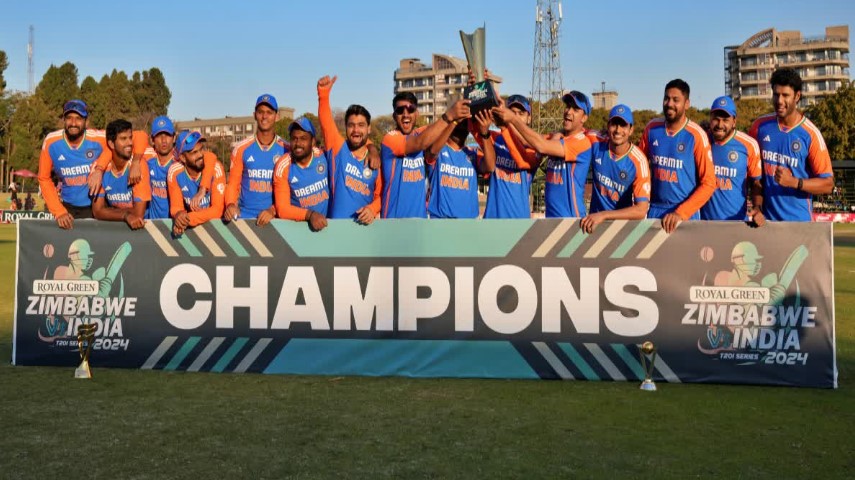 टी20 सीरीज के आखिरी मुकाबले में भारत ने जिम्बाब्वे को 42 रनों से हराया, 4-1 से सीरीज की अपने नाम