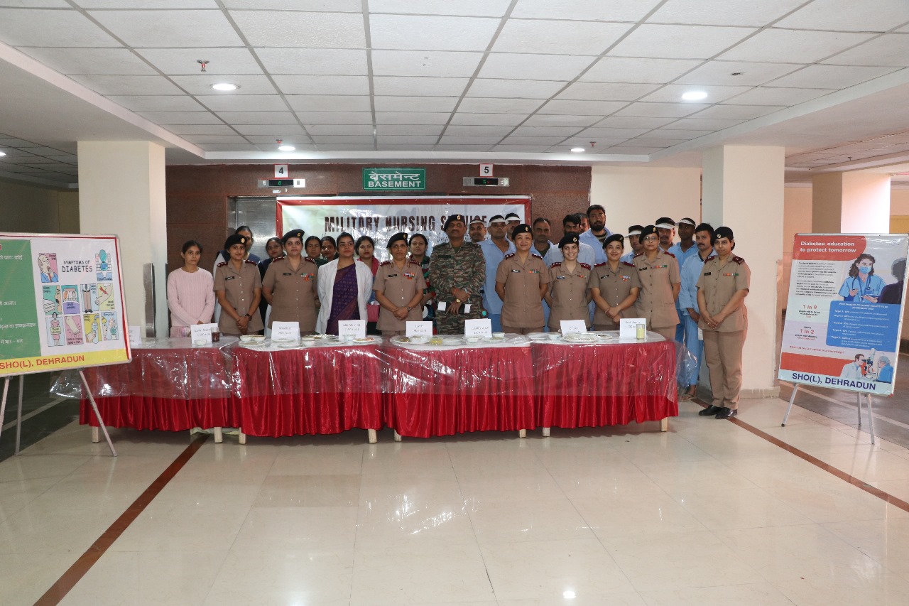 मिलिट्री हॉस्पिटल देहरादून ने मनाया विश्व मधुमेह दिवस