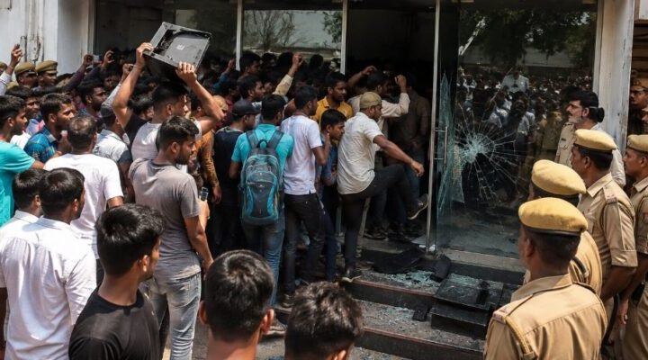 कानपुर में BSF कांस्टेबल परीक्षा के दौरान बवाल, तकनीकी खामी से भड़के अभ्यर्थी, परीक्षा रद्द
